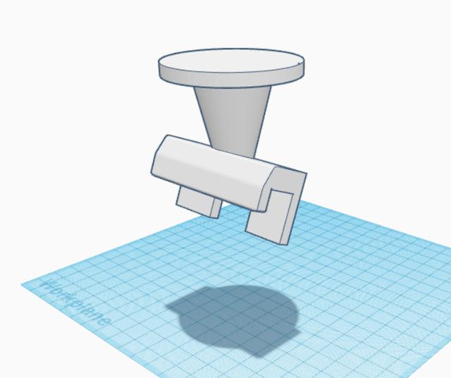 Blink / E3vSE camera Mount 3D model thumbnail