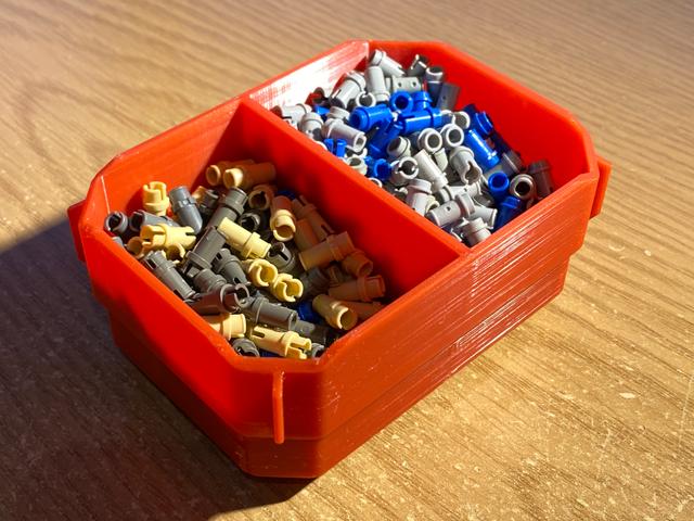 Dewalt/Stanley/Craftsman TSTAK FATMAX Versastack Organizer - Half-size Small Deep Cups Remix 3D model thumbnail