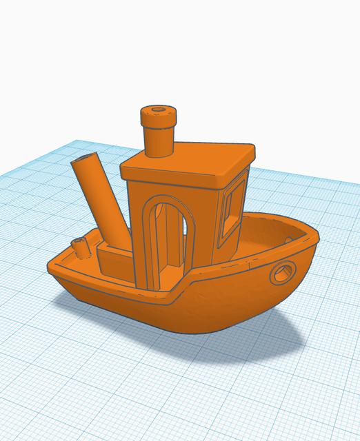Benchy Toothbrush holder 3D model thumbnail