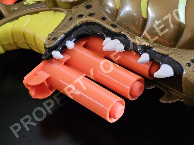 Nerf Electric Eel / Sawtooth Replacement Clip 3D model thumbnail
