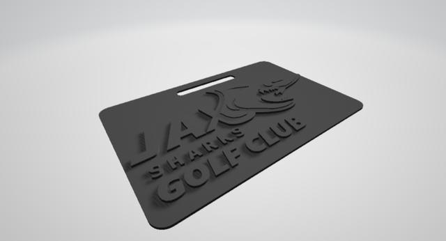 Golf Bag Tag 3D model thumbnail