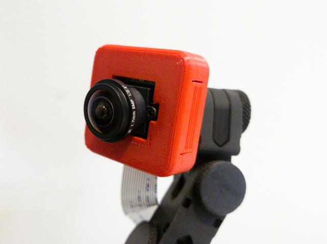 Wide angle raspberry pi came case 3D model thumbnail