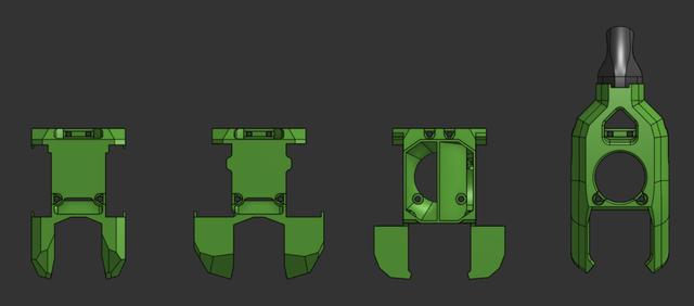 Magneto Meltzone L E3NG Mount - Better Ducts 3D model thumbnail