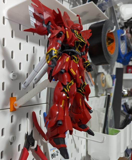 Gunpla Base Adapter Mount for IKEA Skadis 3D model thumbnail