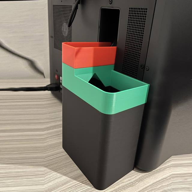Poop Chute for Bambulab P1S and X1C with magnets 3D model thumbnail