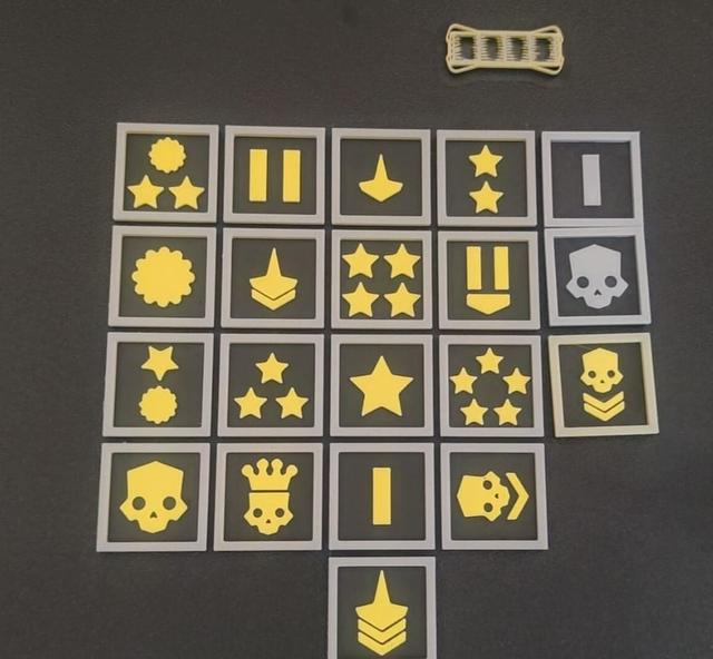 Helldivers 1 All Ranks 3D model thumbnail