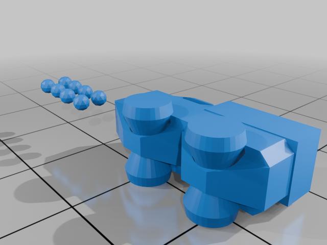big truck and rocks 3D model thumbnail