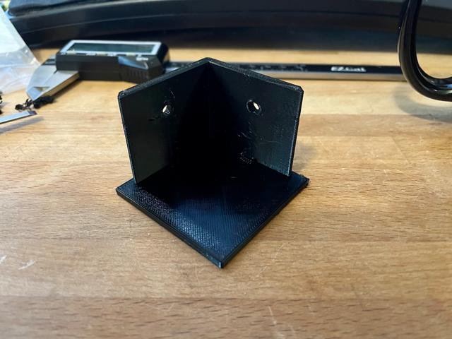 Lack V2 Enclosure Leg Drilling Jig for 1/8" drill bit 3D model thumbnail