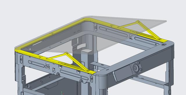 Bambu Lab P1P "Support" mod for "Vision" Enclosure 3D model thumbnail