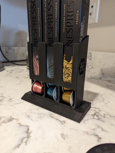 Nespresso rack combined (remix) with base 3D model thumbnail