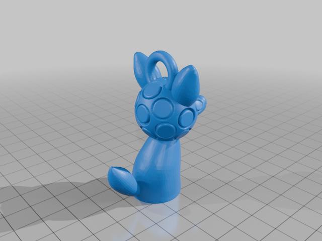Tweesee keychain 3D model thumbnail