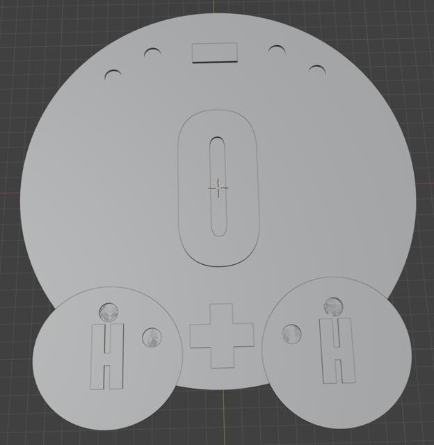 Water Molecule for magnetic board 3D model thumbnail