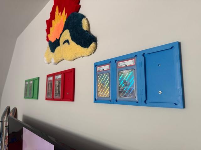 PSA Graded Card Wall Mount. Interconnectable 3D model thumbnail