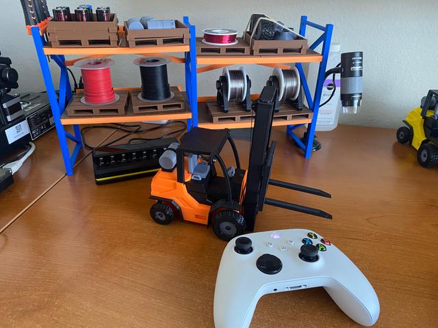3D Printed RC Forklift (UPDATED) 3D model thumbnail
