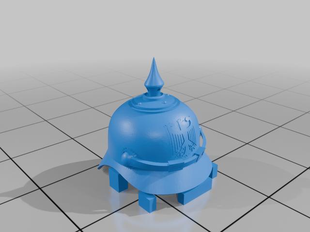 Lego Pickelhaube 3D model thumbnail