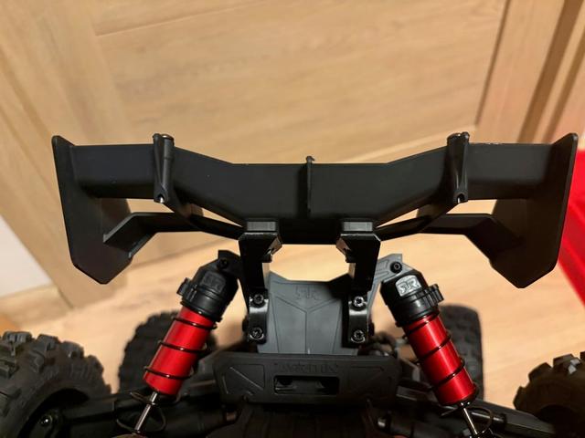 Arrma Kraton 4S V 2.5 Soft Rear Wing Mount (ARA320631) 3D model thumbnail
