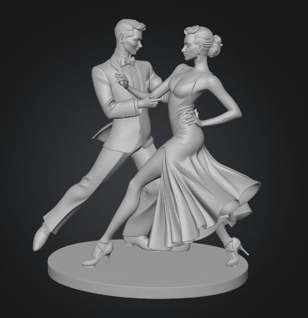 Tango in Red 3D model thumbnail