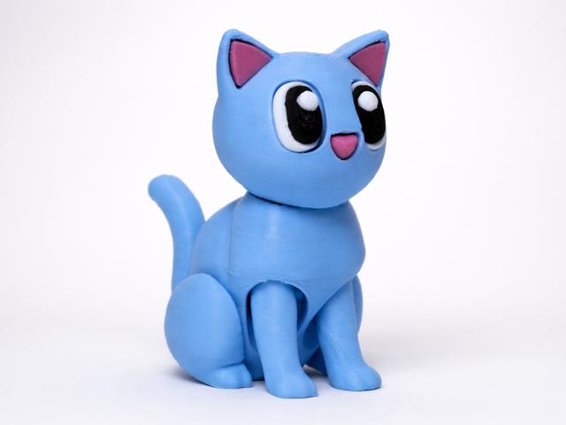 Flexi Cat - NO AMS & Supports 3D model thumbnail