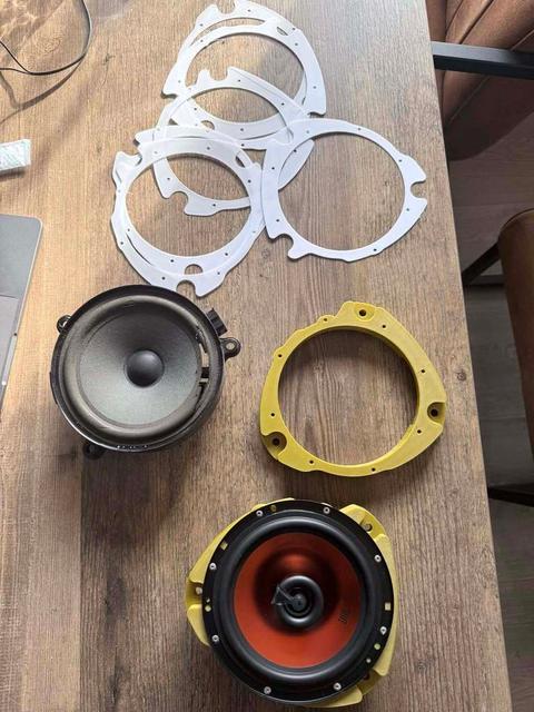 Speaker adaptors W463 G Wagon  Front and Back 3D model thumbnail