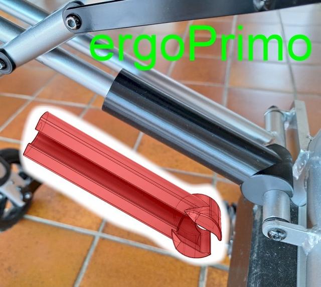 ergoPrimo protector shock absorber rollator walker / ergoPrimo Stossschutz Rammschutz Rollator 3D model thumbnail