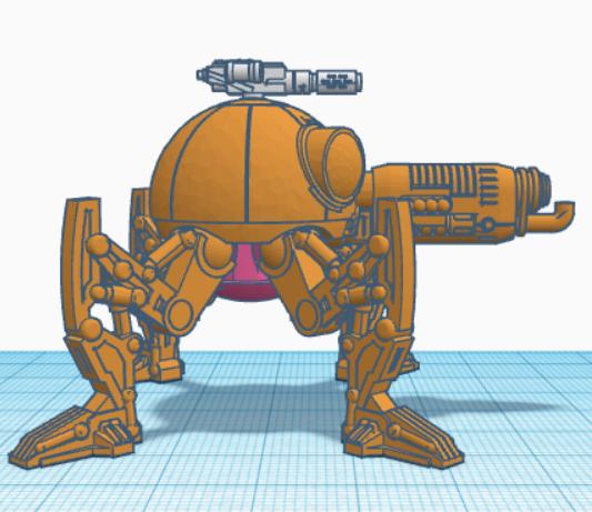 Spider Droid Kataphron 3D model thumbnail