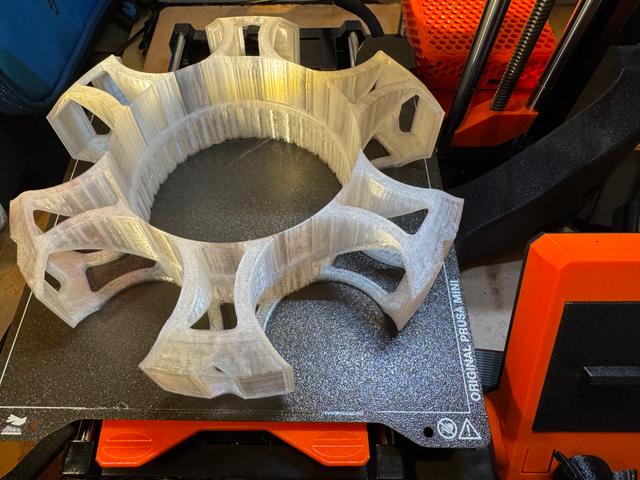 Drying Carousel for silica gel spool container in empty Prusament spool 3D model thumbnail