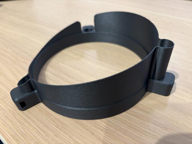 Baffle for Hadley Telescope - large with cutout and slotted nut M4 remix 3D model thumbnail