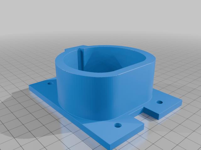 Type 2 Plug holder for Vivo Wallbox stand 3D model thumbnail