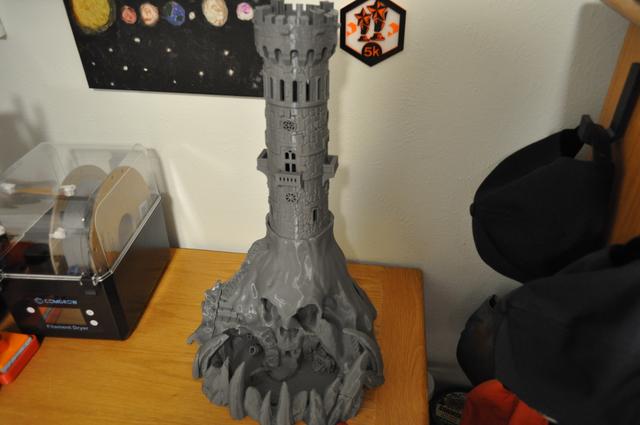 Skull Island Dice Tower 3D model thumbnail