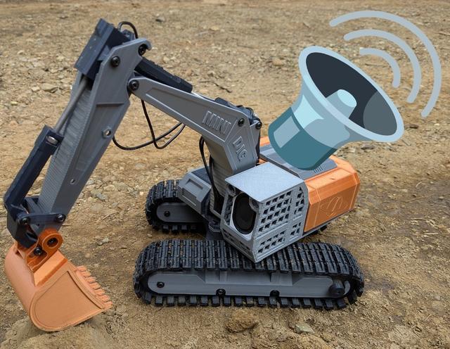 ProfessorBoots Excavator Sound Module 3D model thumbnail