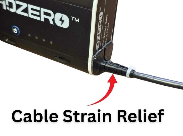 HDZero Battery Case Strain Relief 3D model thumbnail