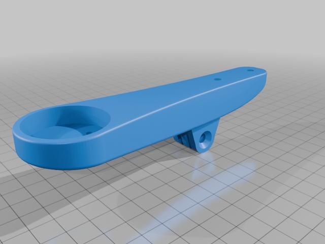 Mount for a Garmin Edge 1040 and front light on a Canyon Grail 3D model thumbnail