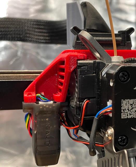 Sprite CR Touch Probe Zero Y-Offset Mount + raised 1mm 3D model thumbnail