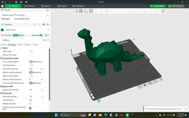 Low Poly Cute Stylized Dinosaur Toy 3D model thumbnail
