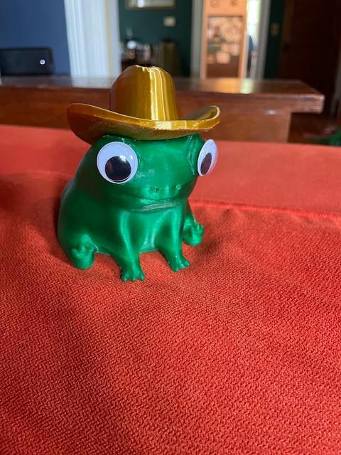 Fred the Frog butt thicc cowboy! 3D model thumbnail