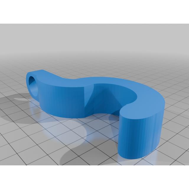 Hat or purse hanger for Headrest bars 3D model thumbnail