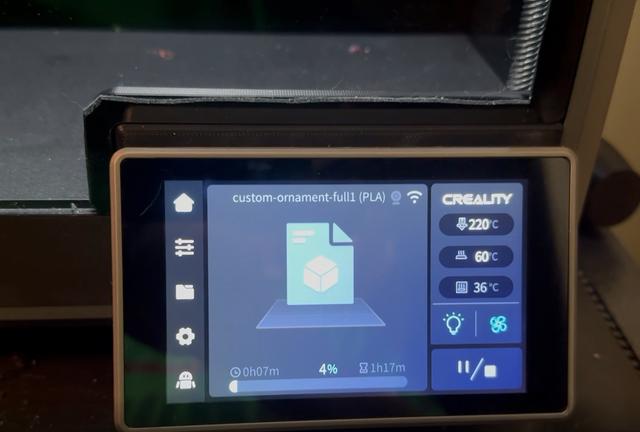 Creality K1 - Door Opening Cover (remix) 3D model thumbnail