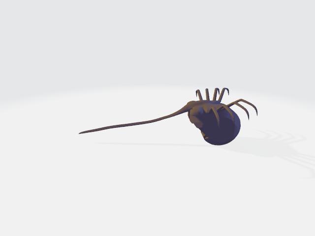 Dummy 13 Alien facehugger 3D model thumbnail