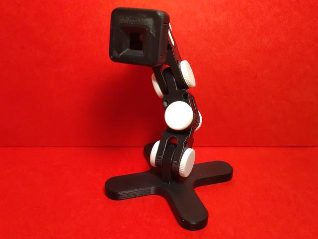 Articulating Desk Stand for Raspberry Pi Camera 3D model thumbnail