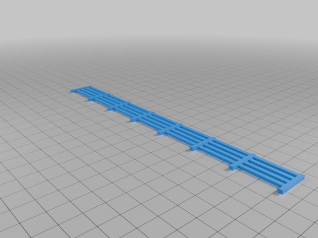 oo gauge fence 3D model thumbnail