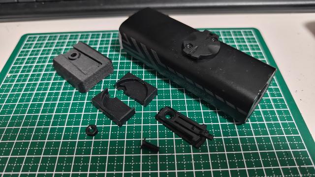 Garmin mount to CATEYE FlexTight (for H-34N) Conversion Adapter - Normal Size - 3D model thumbnail