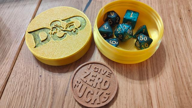 DnD Dice Jar (suportless) 3D model thumbnail