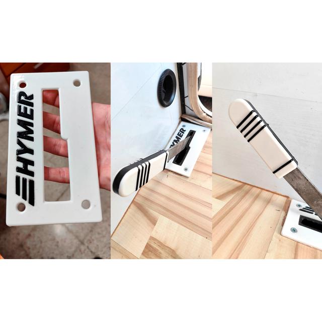 Hymer B544 (1988) - Embellecedor y mango para escalón manual / Manual step lever cover & handle upgrade  3D model thumbnail