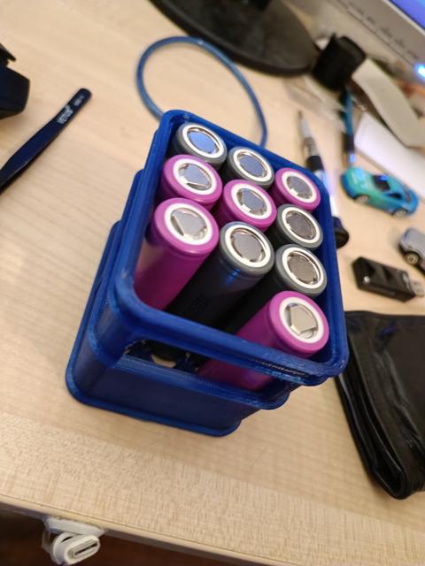 stackable beer case for 21700 3D model thumbnail