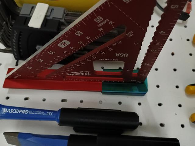 Sy's Peglock Milwaukee Speed Square Holder 3D model thumbnail