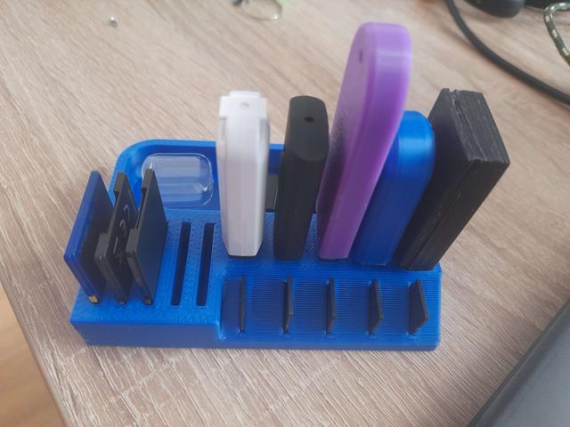 USB holder with tray 3D model thumbnail