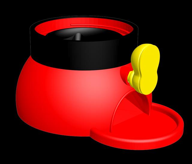 Nutella Jar Candy Dispenser Mickey 3D model thumbnail