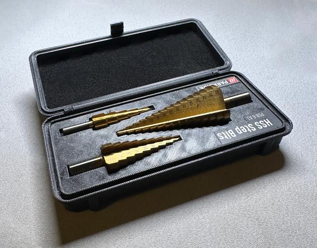 Parkside HSS Step Drill Bits Case 3D model thumbnail