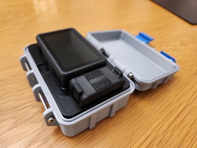 Osmo action camera (without cage) insert for rugged case 3D model thumbnail