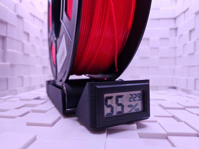 Dry Box filament holder with hygrometer 3D model thumbnail